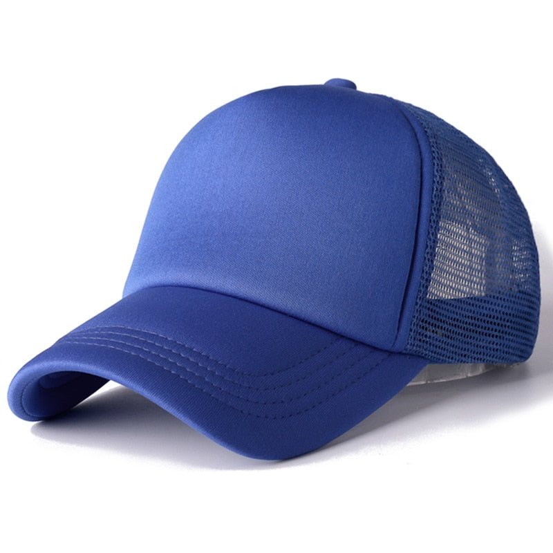 Casquette Avec Filet - Bleu / Unique