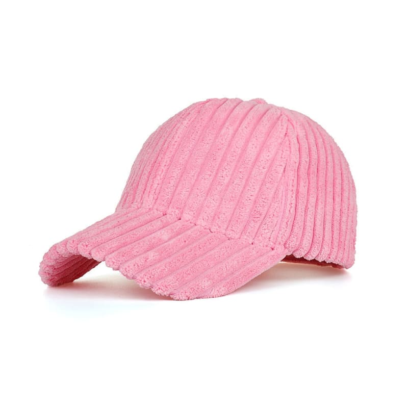 Casquette Femme Velours - Rose / Unique