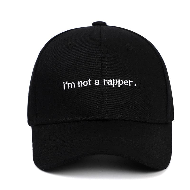 Casquette ’i’m not a rapper.’ - Noir / Unique