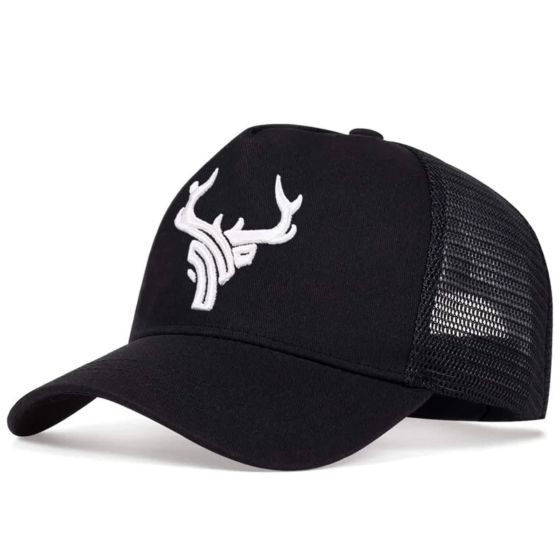 Casquette Trucker Cerf - Blanc / Unique