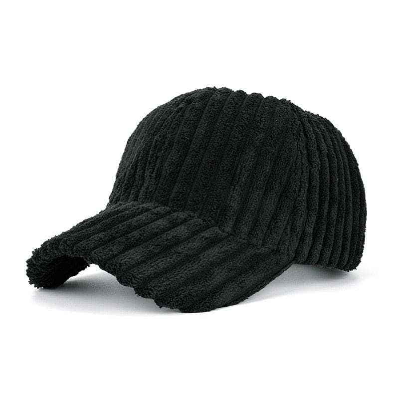 Casquette Velours Noir Pour Femme - Noir / Unique