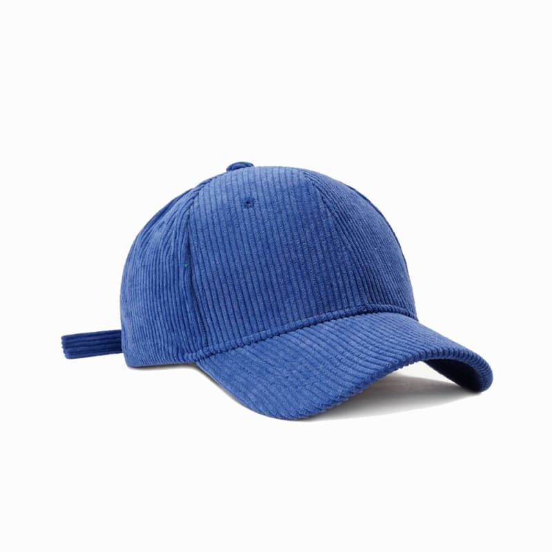 Casquettes Velours Côtelé - Bleu / Unique