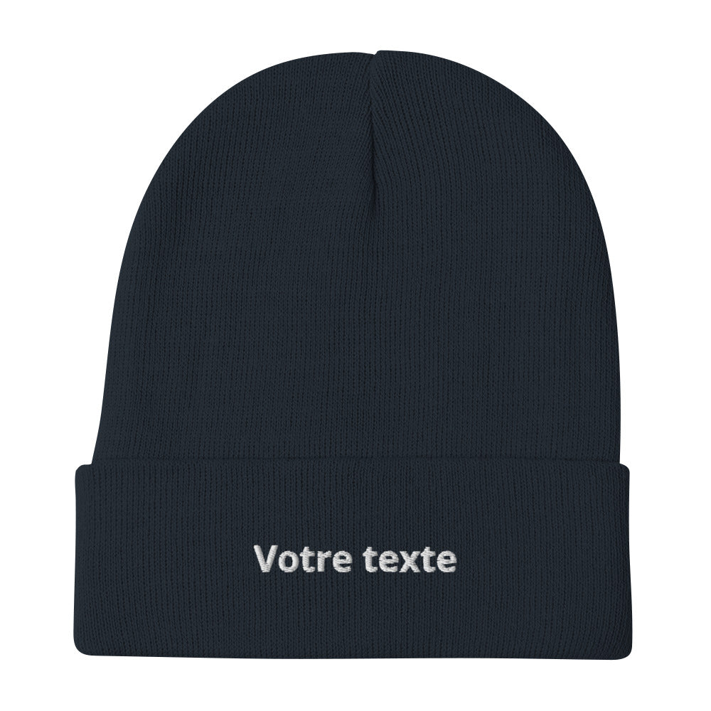 Bonnet à Personnaliser - Bleu Marine / Unique