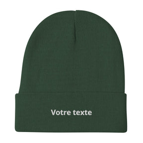 Bonnet à Personnaliser - Vert Foncé / Unique