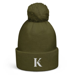 Bonnet à Pompon Femme K - Vert / Unique