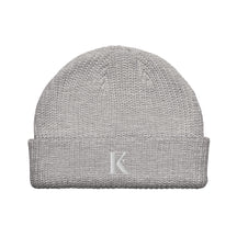 Bonnet Acrylique Brodé K - Gris / Unique