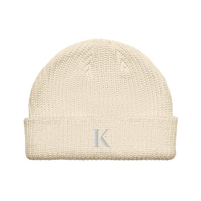 Bonnet Brodé Homme K - Beige / Unique