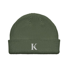 Bonnet Brodé Homme K - Vert / Unique