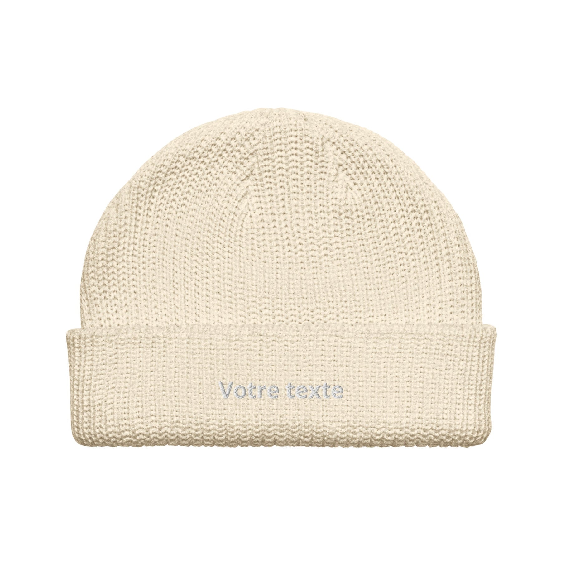 Bonnet Brodé Personnalisé - Beige / Unique