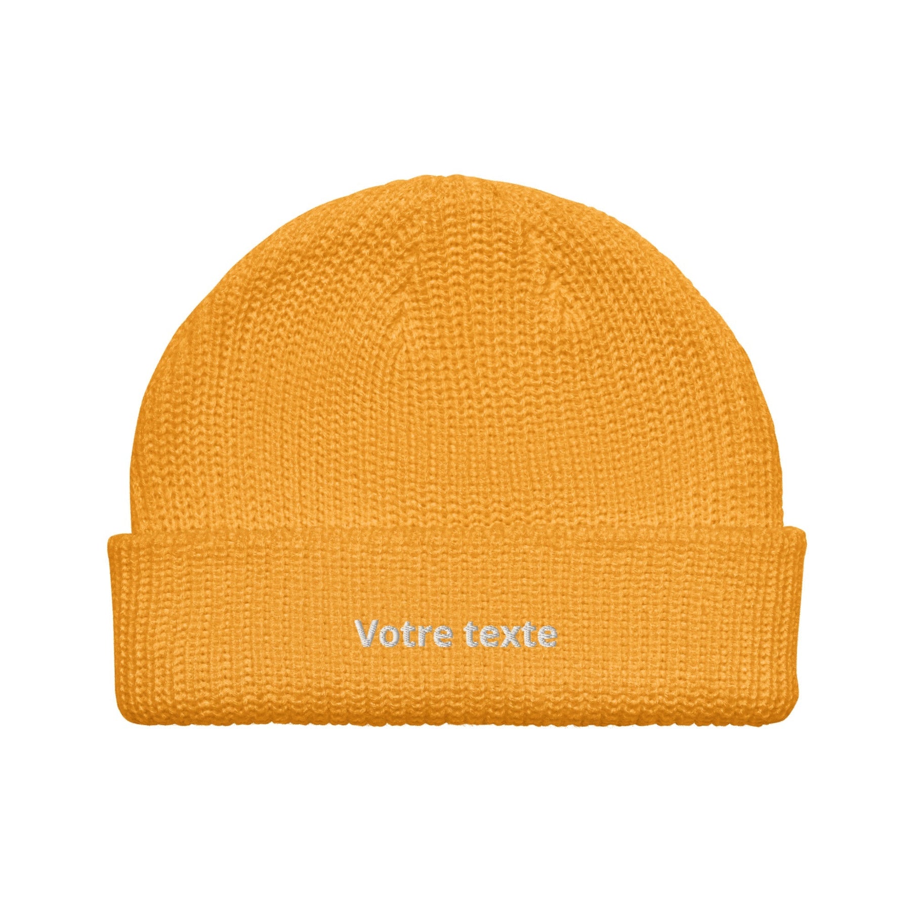 Bonnet Brodé Personnalisé - Orange / Unique