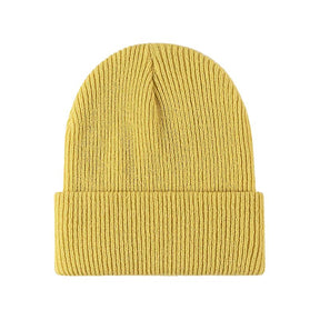 Bonnet Côtelé Chic - Jaune / Unique