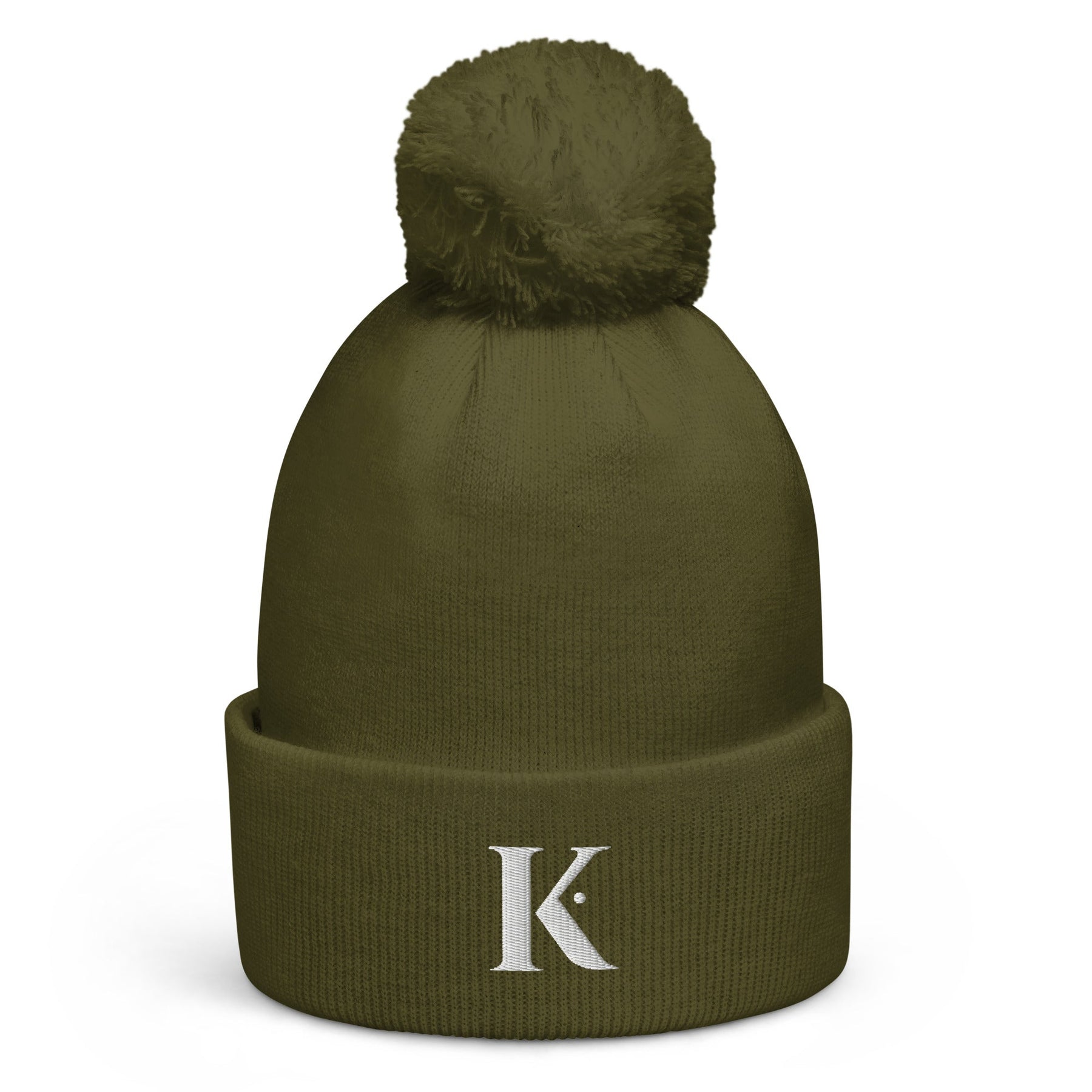 Bonnet Femme à Pompon K - Vert / Unique