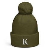 Bonnet Homme à Pompon K - Vert / Unique
