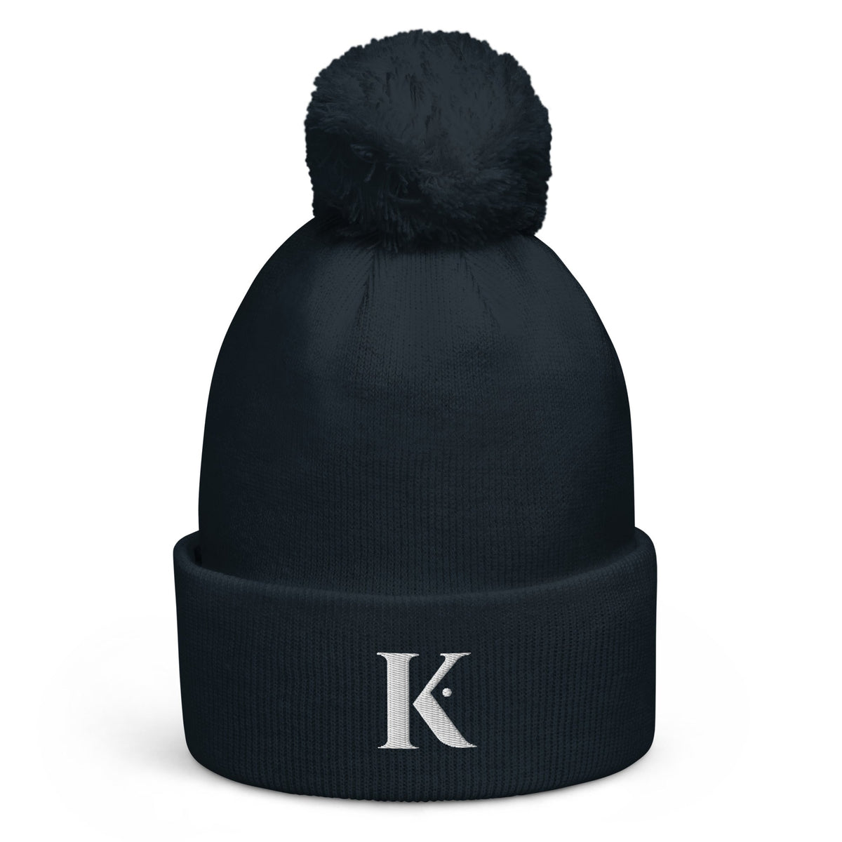 Bonnet Homme Pompon K - Bleu marine / Unique
