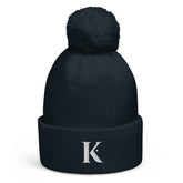 Bonnet Homme Pompon K - Bleu marine / Unique