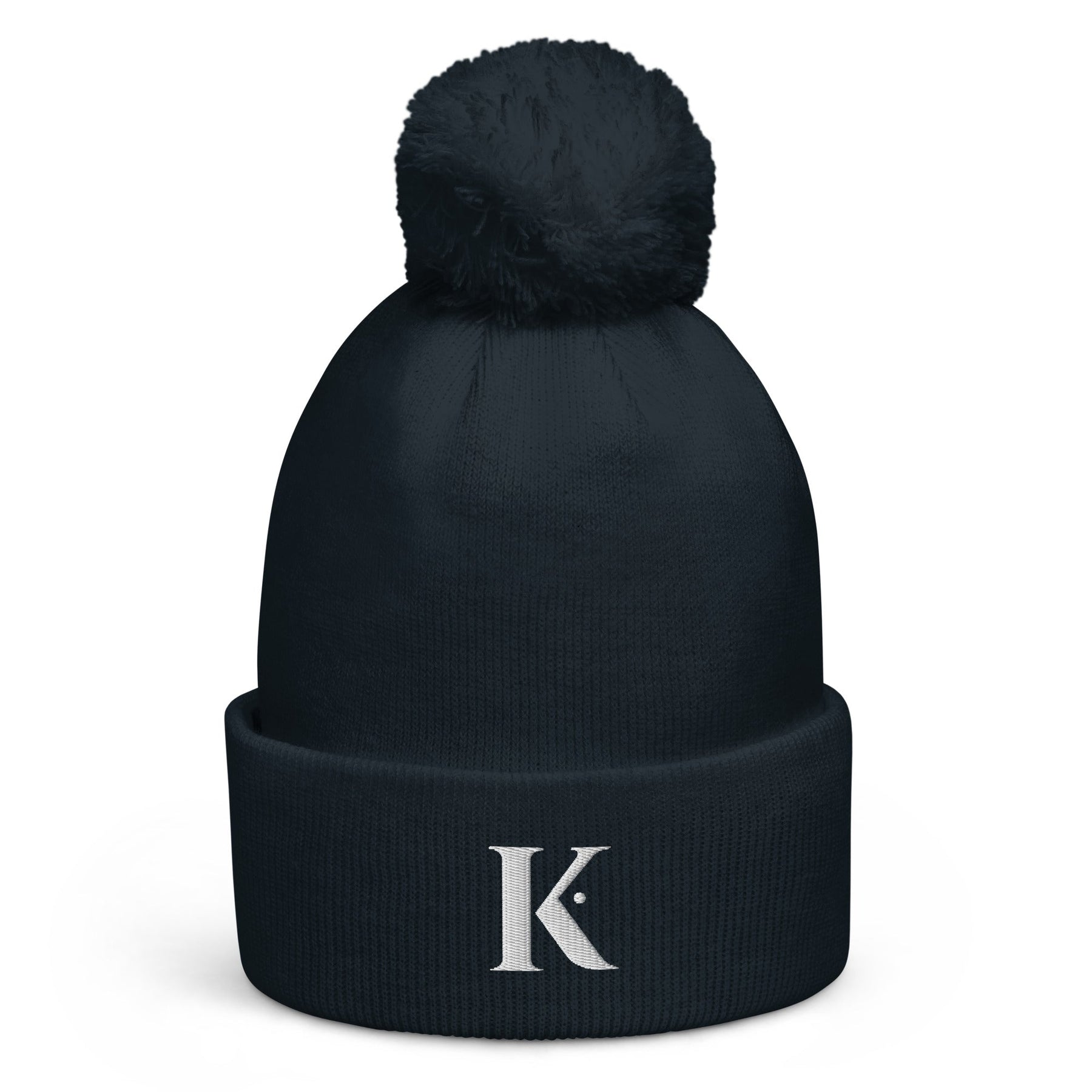 Bonnet Homme Pompon K - Bleu marine / Unique