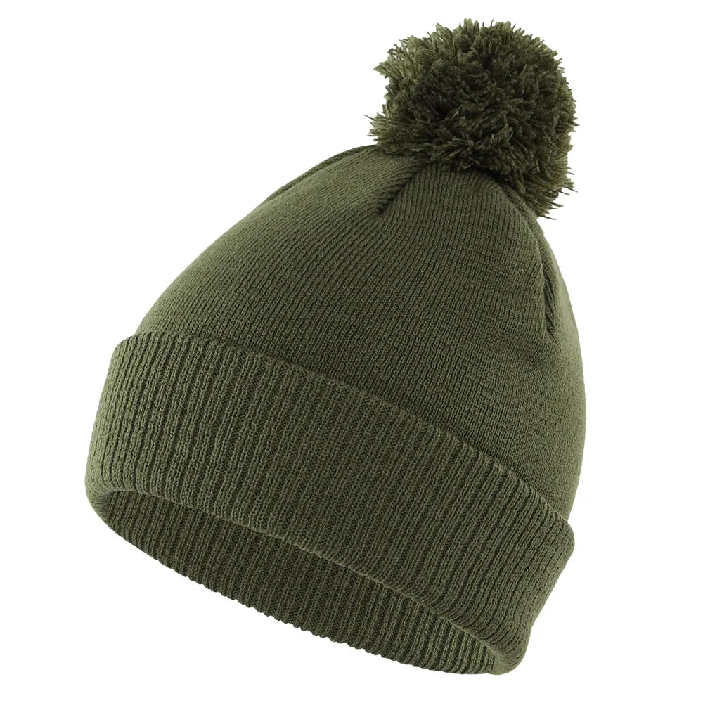 Bonnet Homme Pompon - Vert / Unique
