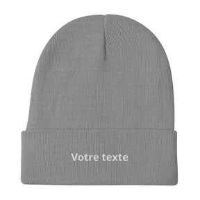 Bonnet Personnalisable - Gris / Unique