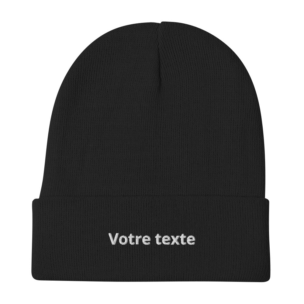Bonnet Personnalisable - Noir / Unique