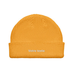 Bonnet Personnalisé Brodé - Orange / Unique