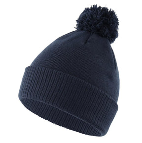 Bonnet Pompon - Bleu marine / Unique