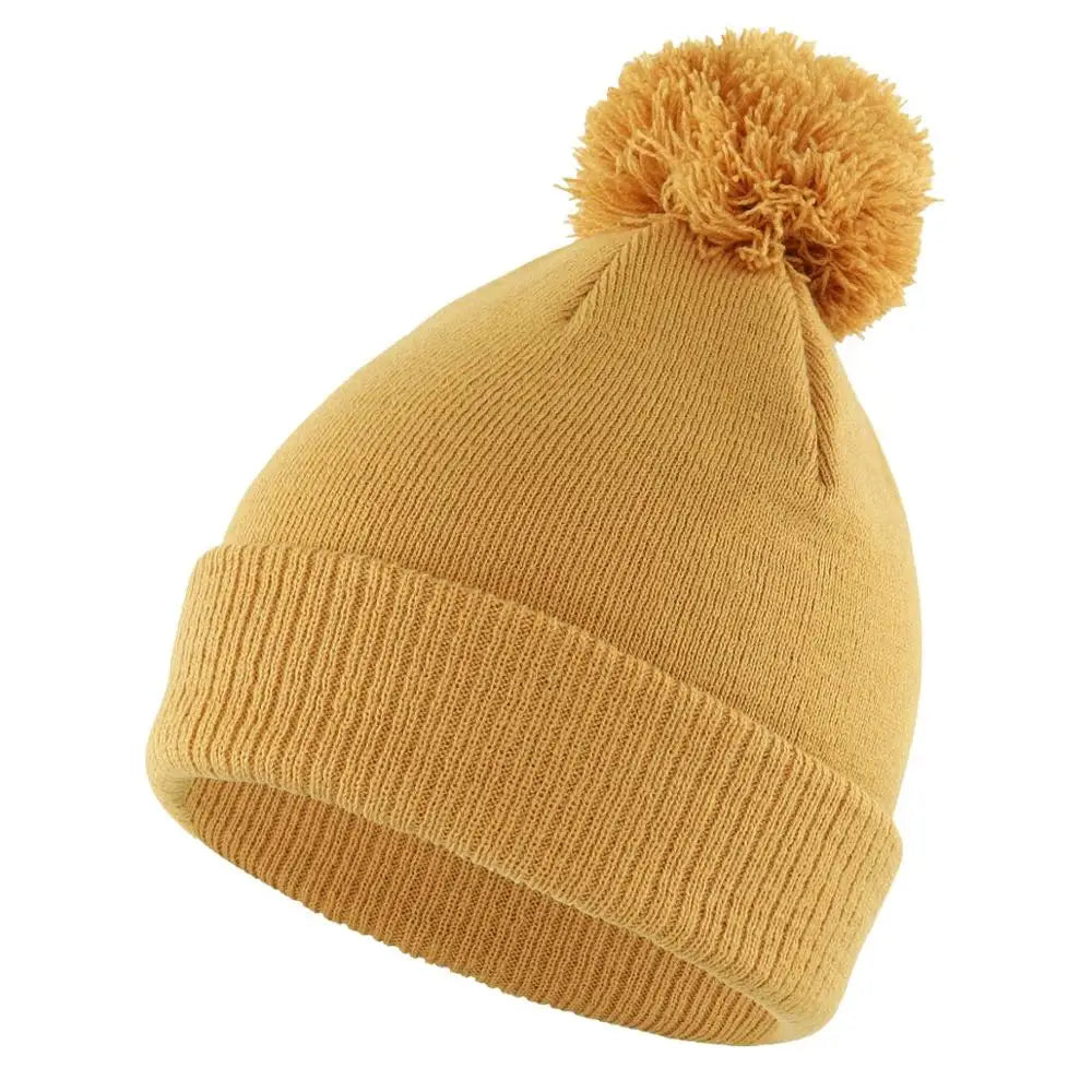 Bonnet Pompon - Jaune / Unique