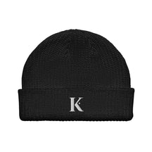 Bonnet Acrylique Brodé K - Noir / Unique