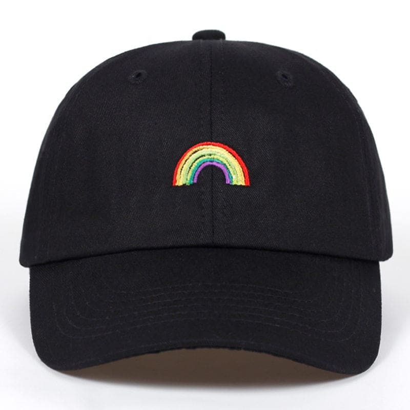 Casquette Arc en Ciel - Noir / Unique
