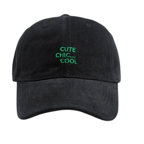 Casquette Baseball Cute Chic Cool - Noir / Unique