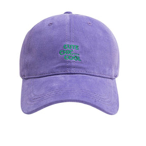 Casquette Baseball Homme Brodée - Violet / Unique