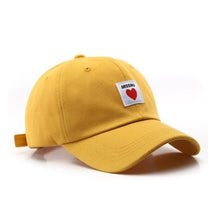 Casquette Baseball Missing love - Jaune / Unique