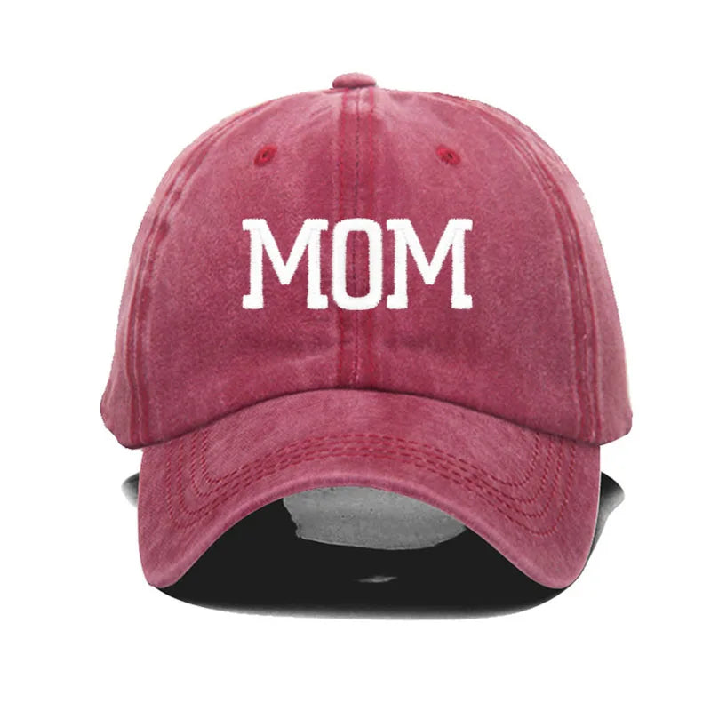 Casquette Baseball Mom - Rouge / Unique