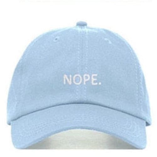 Casquette Baseball Nope - Bleu / Unique