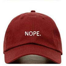 Casquette Baseball Nope - Rouge / Unique
