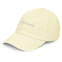 Casquette Baseball Personnalisable - Jaune pastel / Unique
