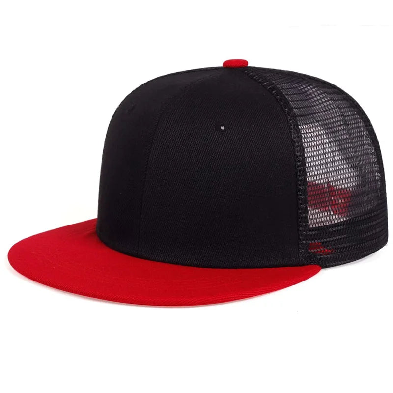 Casquette Baseball Plate - Noir Rouge / Unique