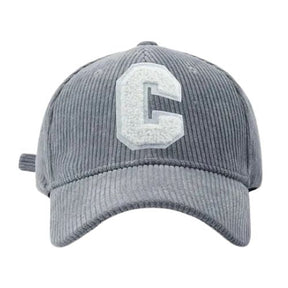 Casquette Brodée C Velours - Gris / Unique