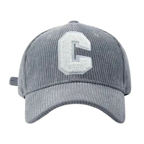 Casquette Brodée C Velours - Gris / Unique