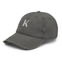Casquette Brodée Effet Usé K - Gris / Unique