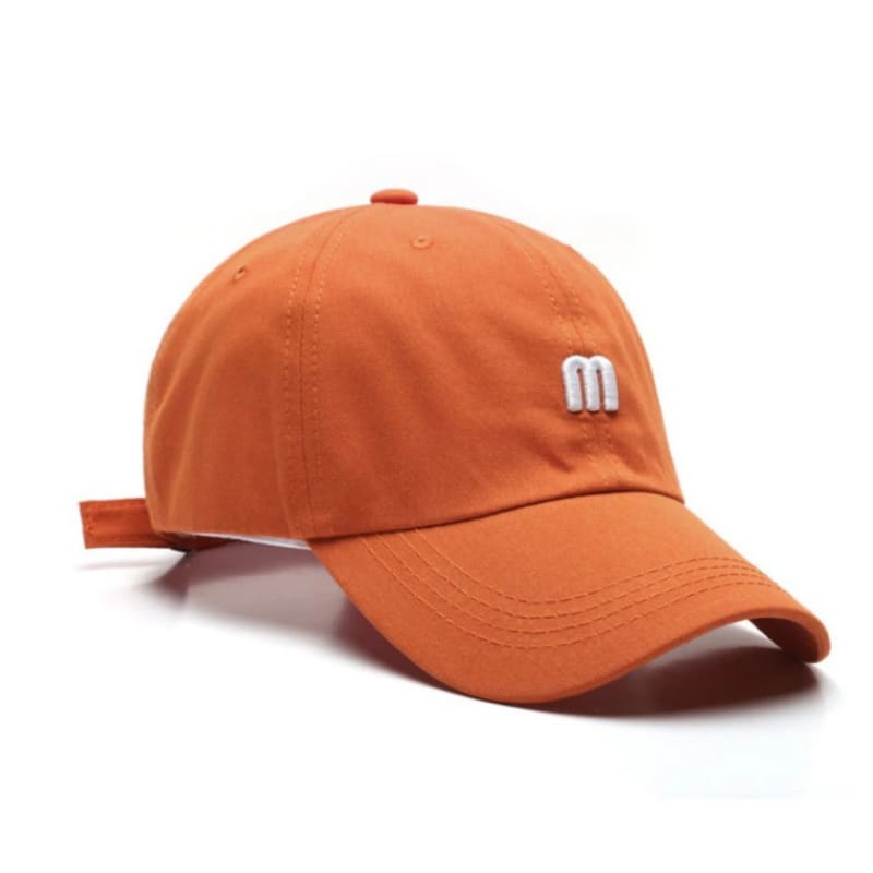 Casquette Brodée M - Orange / Unique