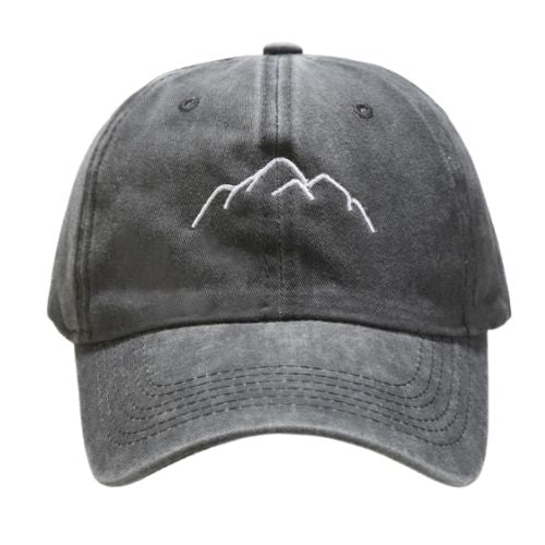 Casquette Brodée Montagne - Gris / Unique