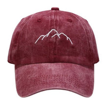 Casquette Brodée Montagne - Rouge / Unique