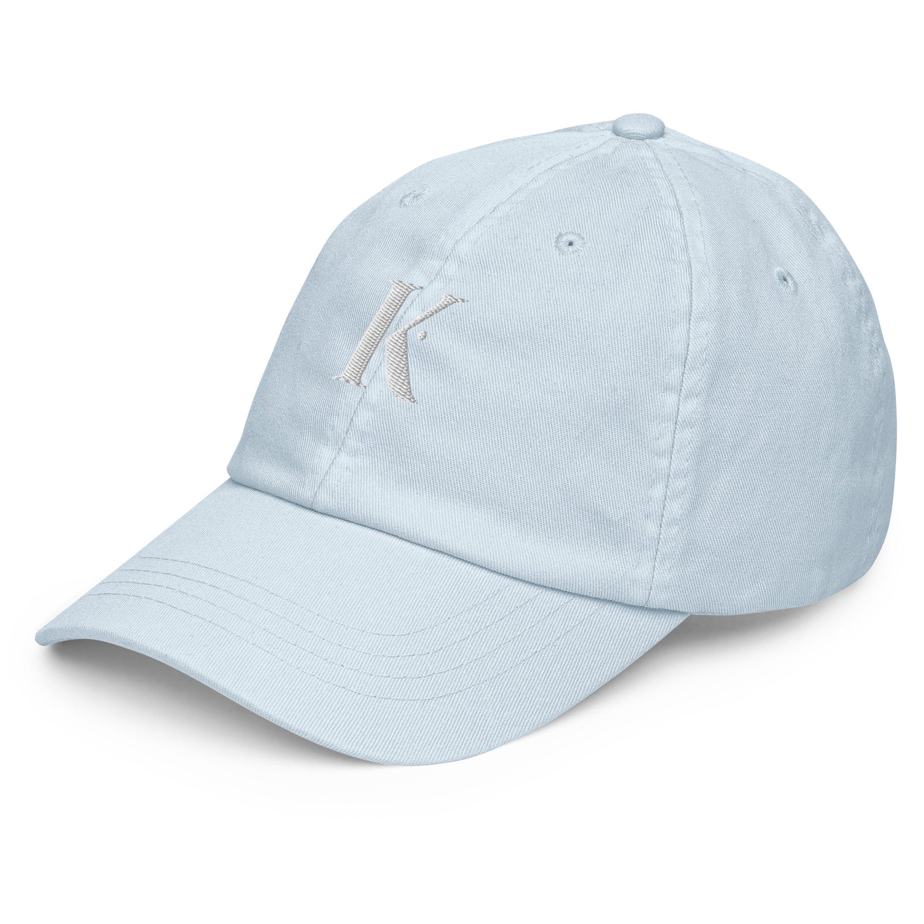 Casquette Brodée Pastel Femme K - Bleu / Unique