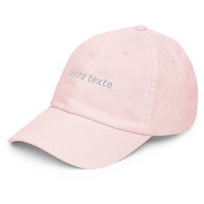 Casquette Brodée Personnalisable - Rose pastel / Unique