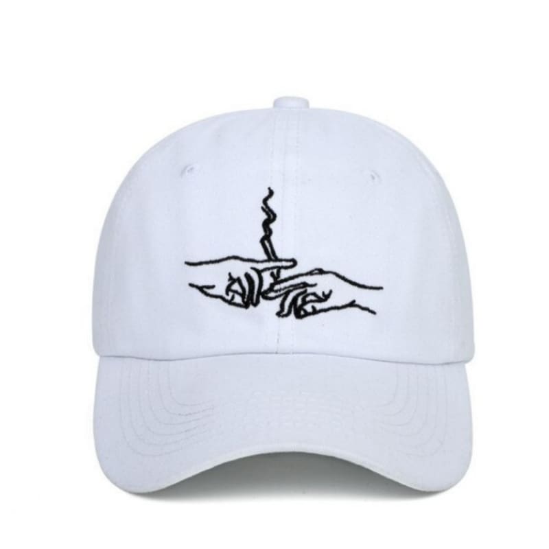 Casquette Brodée Smoke - Blanc / Unique