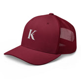 Casquette Brodée Trucker K - Rouge