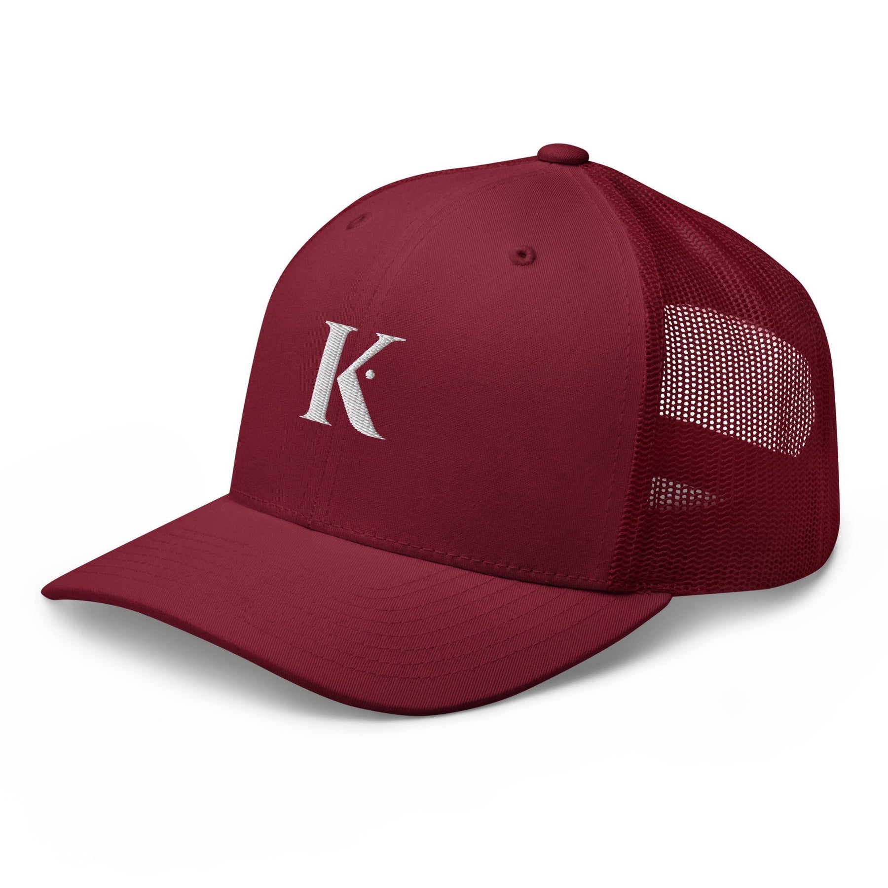 Casquette Brodée Trucker K - Rouge