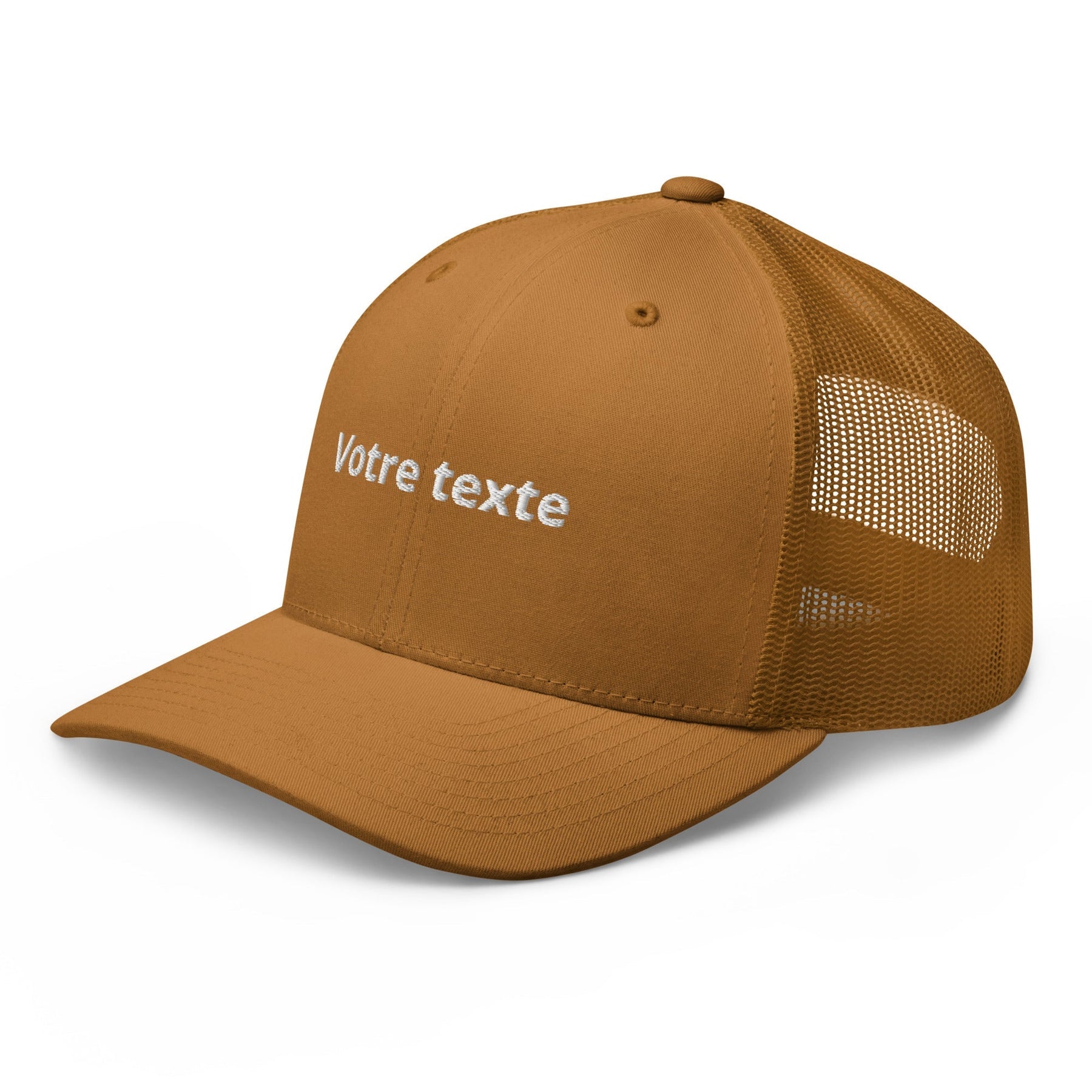 Casquette Brodée Trucker Personnalisable - Marron clair