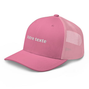 Casquette Brodée Trucker Personnalisable - Rose / Unique
