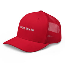 Casquette Brodée Trucker Personnalisable - Rouge / Unique